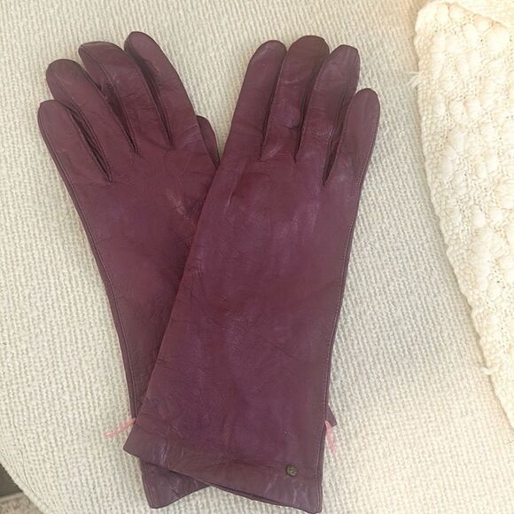 Aris Stainguard 1970’s Red VTG Leather Gloves - Picture 1 of 5